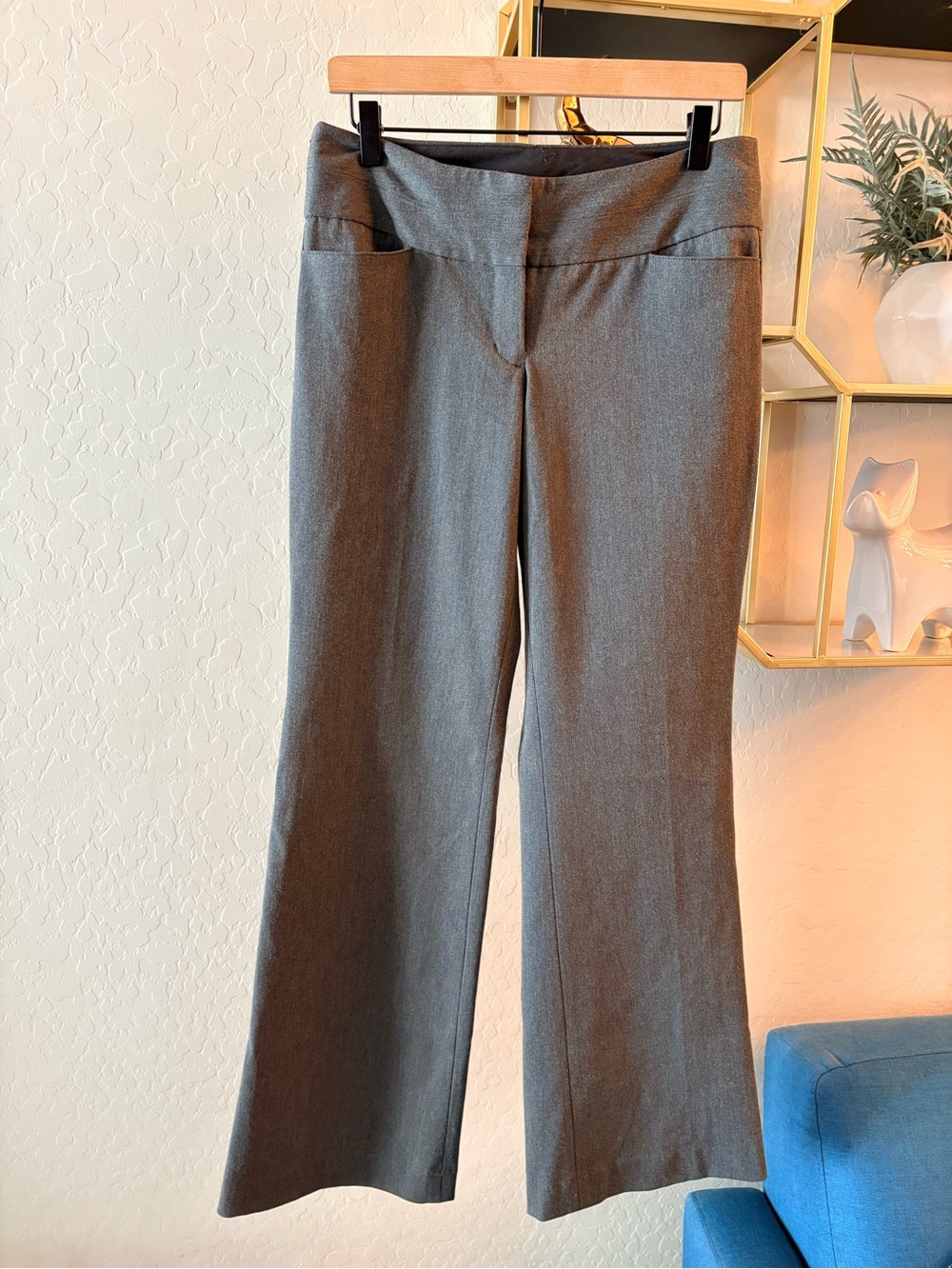 Vintage 2010 Express Editor Gray Straight Leg Pants size 6